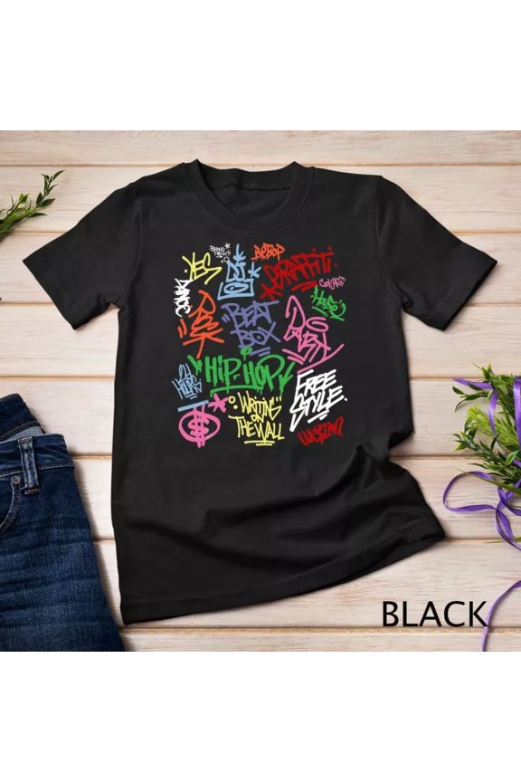 Hot Trending T-Shirt With Hip Hop Old Retro School Rap Spray Graffiti Blast T Shirt Unisex S-5Xl T-Shirt