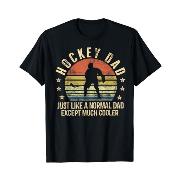 Hot Trending T-Shirt With Hockey Dad Just Like A Normal Dad Except Much Cooler Player