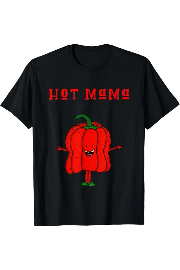 Hot Trending T-Shirt With Hot Mama Pepper Tshirt Design Preview Only
