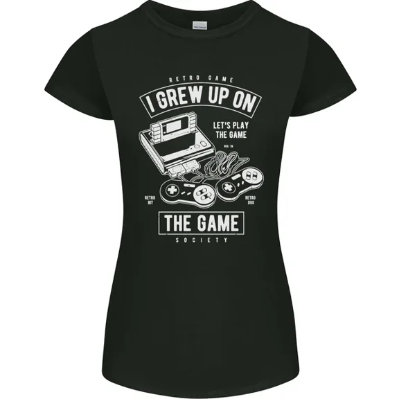 Hot Trending T-Shirt With I Grew Up On The Gamer Funny Gaming T-Shirt Design Preview Only