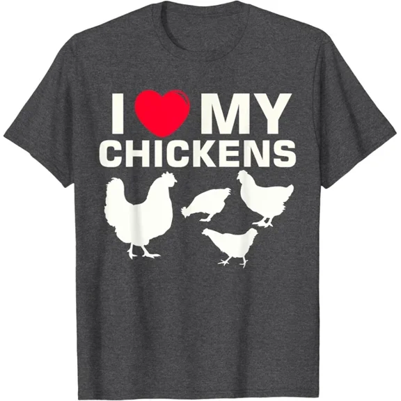 Hot Trending T-Shirt With I Love My Chickens - Chicken T Shirt Design Preview Only