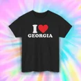 thumbnail image 1 of Hot Trending T-Shirt With I Lovere Georgia Shirt Peach State Souvenir Retro Travel Design Preview Only, 1 of 5