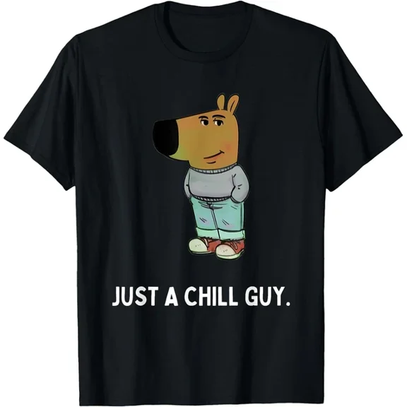 Hot Trending T-Shirt With I'M Just A Chill Guy Funny T-Shirt Design Preview Only