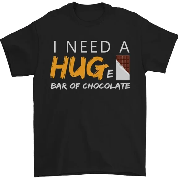 Hot Trending T-Shirt With I Need A Huge Bar Of Chocolate T-Shirt Design Preview Only