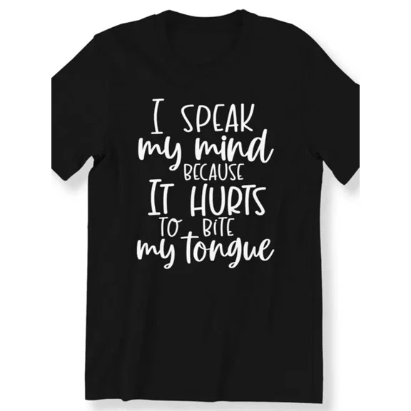 Hot Trending T-Shirt With I Speak My Mind" Men'S And Women'S T-Shirt Slogan, 100%
