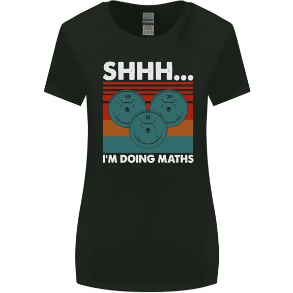 Hot Trending T-Shirt With Im Doing Maths Funny Gym Bodybuilding T-Shirt Design Preview Only