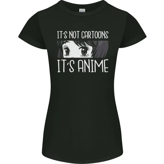 Hot Trending T-Shirt With Its Anime Not Cartoons T-Shirt Design Preview Only