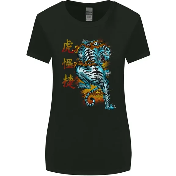 Hot Trending T-Shirt With Japanese Tiger Japan Text Dragon T-Shirt Design Preview Only