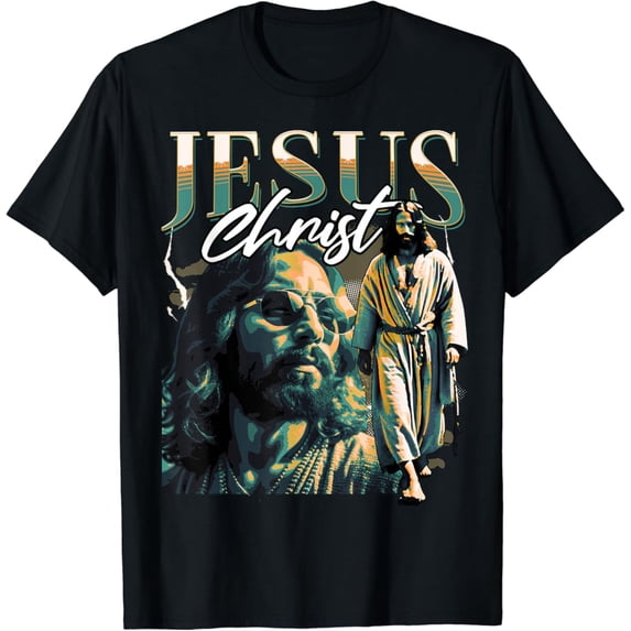 Jesus Rapper Style Hot Trending T-Shirt With Jesus Christ Retro 90S Bootleg Rap Merch ...