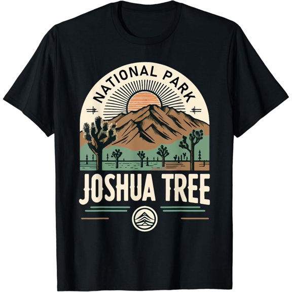 Hot Trending T-Shirt With Joshua Tree National Park Vintage Hiking Camping Outdoors T-Shirt Design Preview Only