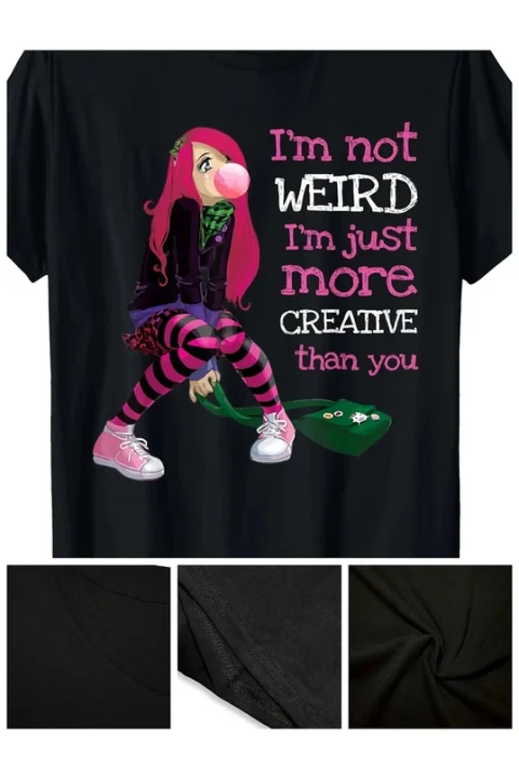 Hot Trending T-Shirt With Kawaii Anime Girl Kawaii Clothes Anime Clothing Goth Girl T-Shirt220G