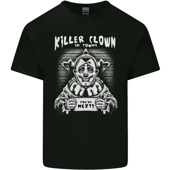 Hot Trending T-Shirt With Killer Clown In Town Halloween T-Shirt Design Preview Only