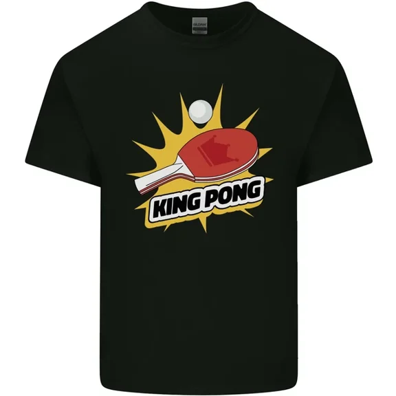 Hot Trending T-Shirt With King Ping Pong Table Tennis Funny T-Shirt Design Preview Only
