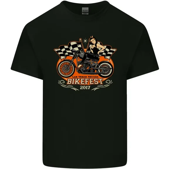 Hot Trending T-Shirt With Las Vegas Biker Fest Motorcycle Motorbike T-Shirt Design Preview Only