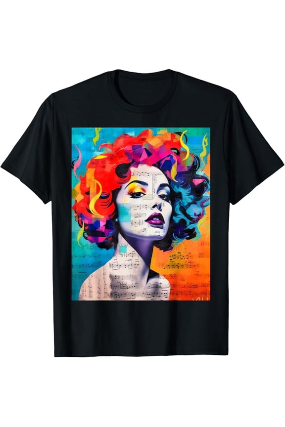 Hot Trending T-Shirt With Latina Melodies In Pop Street Art Latin Music Design Preview Only