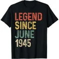 thumbnail image 1 of Hot Trending T-Shirt With Legend 1945 80Th Birthday Gifts For Men Women 80 Year Old T Shirt Funny Gift Ide Design Preview Only, 1 of 5