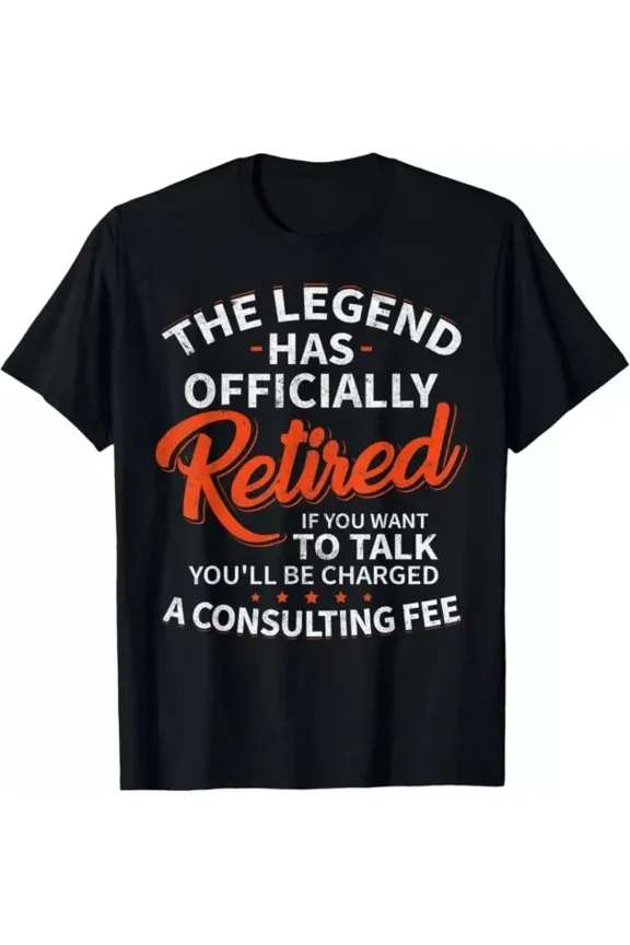Hot Trending T-Shirt With Legend Has Retired Men S Party Classic Fit Short Sleeve S Design Preview Only