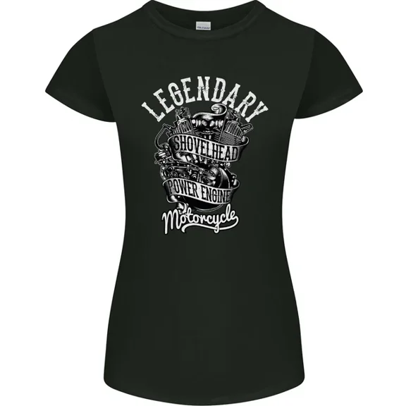 Hot Trending T-Shirt With Legendary Shovelhead Motorcycle Biker T-Shirt Design Preview Only