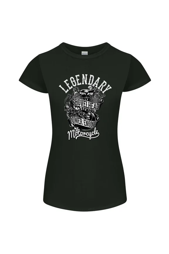 Hot Trending T-Shirt With Legendary Shovelhead Motorcycle Biker T-Shirt Design Preview Only