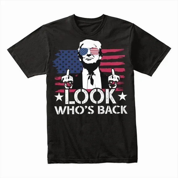 Hot Trending T-Shirt With Look Who'S Back T-Shirt – Funny Comeback Tee, Humorous Gift Idea Design Preview Only