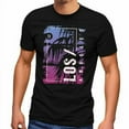 thumbnail image 1 of Hot Trending T-Shirt With Los Angeles La Ocean Side Summer Palm Print Print Font T Design Preview Only, 1 of 3