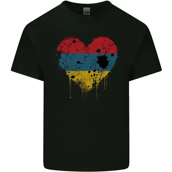 Hot Trending T-Shirt With Love Armenia Flag Armenian Day Football T-Shirt Design Preview Only