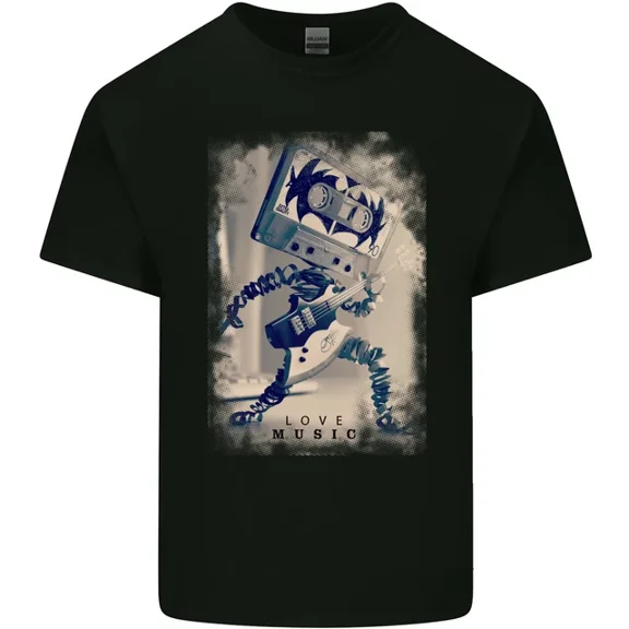 Hot Trending T-Shirt With Love Music Rock N Roll Guitar T-Shirt Design Preview Only