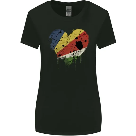 Hot Trending T-Shirt With Love Seychelles Flag Seychellois Day Football T-Shirt Design Preview Only