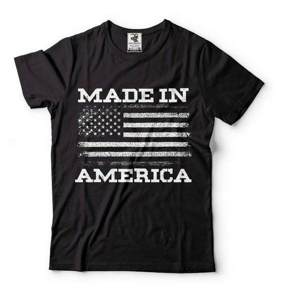Hot Trending T-Shirt With Made In America Shirt Usa Flag Shirt Us Patriotic Shirt 4Th Of July Shirt Design Preview Only