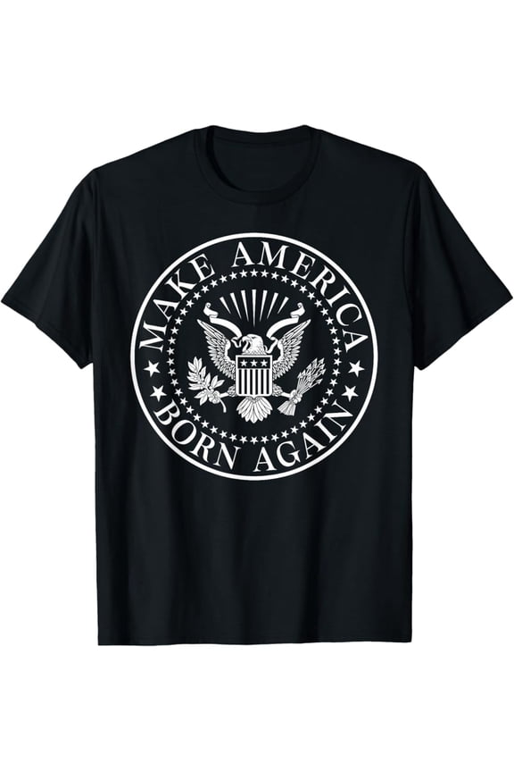 Hot Trending T-Shirt With Make America Born Again 4Th Of July Usa Independence Day T-Shirt Design Preview Only