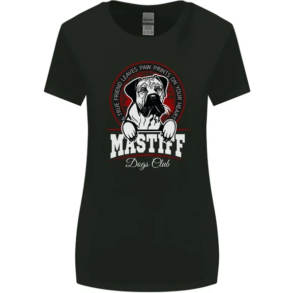 Hot Trending T-Shirt With Mastiff Heart Funny Dog T-Shirt Design Preview Only