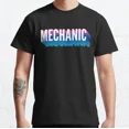 thumbnail image 1 of Hot Trending T-Shirt With Mechanic With Long Gradient Shadow Classic Art Design Preview Only, 1 of 3
