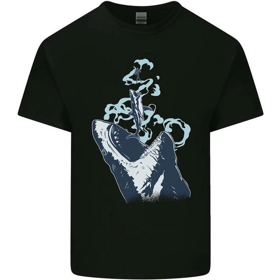 Hot Trending T-Shirt With Megalodon V Great White Shark V Scuba Diver T-Shirt Design Preview Only