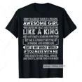 thumbnail image 1 of Hot Trending T-Shirt With Men Boyfriend T-Shirt From Girlfriend Boyfriend Tee Gifts Me Like A King, 1 of 5