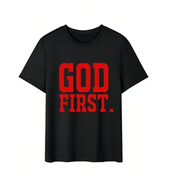 Hot Trending T-Shirt With Men'S Casual & Versatile Slogan Printed Short Sleeve T-Shirt