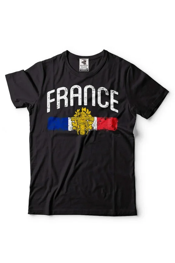 Hot Trending T-Shirt With Mens France France Flag La France French Patriotics Design Preview Only
