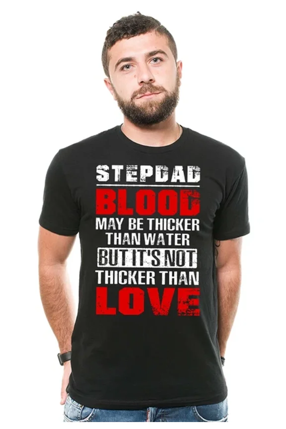 Hot Trending T-Shirt With Mens Step Dad Stepdad Funny Fathers Day Step Dad Bonus Dad Tee Design Preview Only