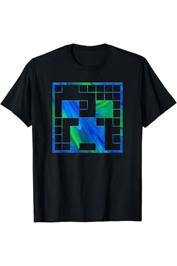 Hot Trending T-Shirt With Minecrt Creeper Tie Dye Big Face T-Shirt Design Preview Only