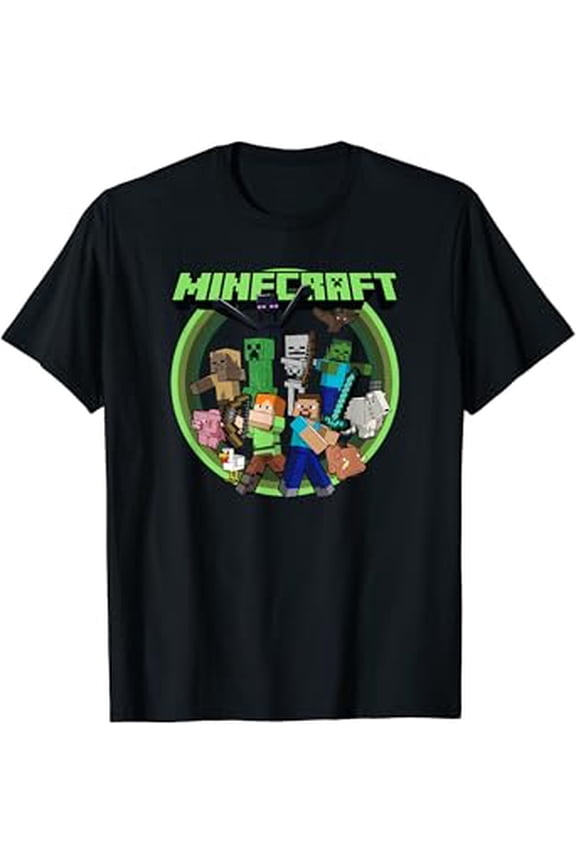 Hot Trending T-Shirt With Minecrt Group Circle Logo Poster T-Shirt Design Preview Only