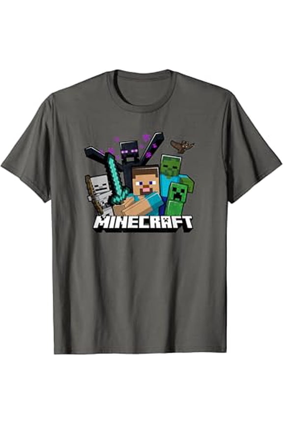 Hot Trending T-Shirt With Minecrt Mob Attack Group Logo T-Shirt Design Preview Only