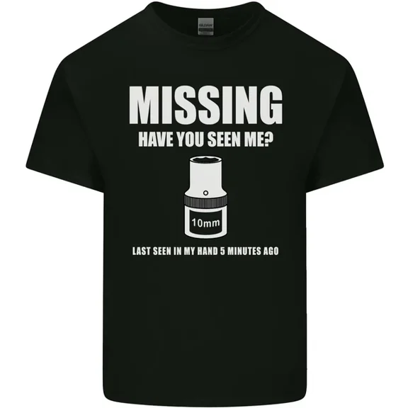 Hot Trending T-Shirt With Missing 10 Mm Socket Funny Plumer Mechanic T-Shirt Design Preview Only