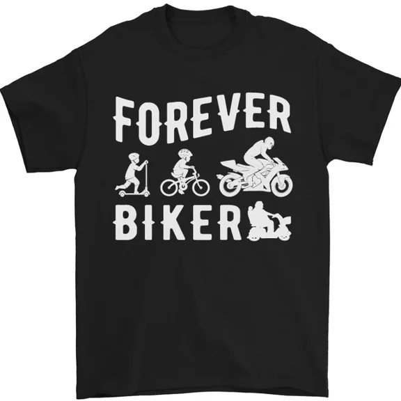 Hot Trending T-Shirt With Motorbike Motorcycle Forever Biker T-Shirt Design Preview Only