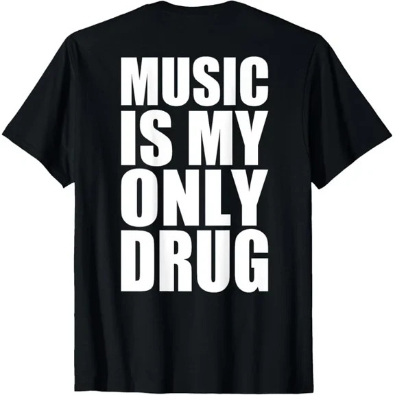 Hot Trending T-Shirt With Music Is My Only Drug T-Shirt Design Preview Only