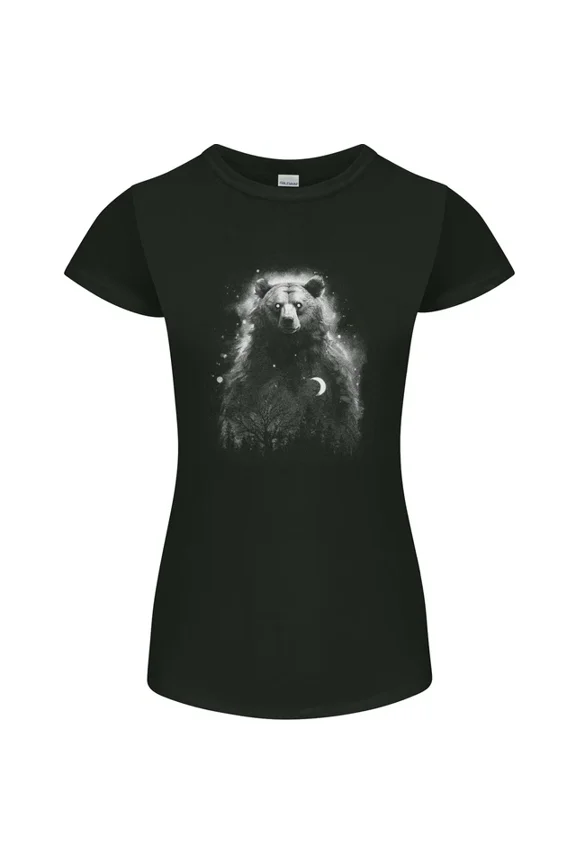 Hot Trending T-Shirt With Mystical Grizzly Bear T-Shirt Design Preview Only