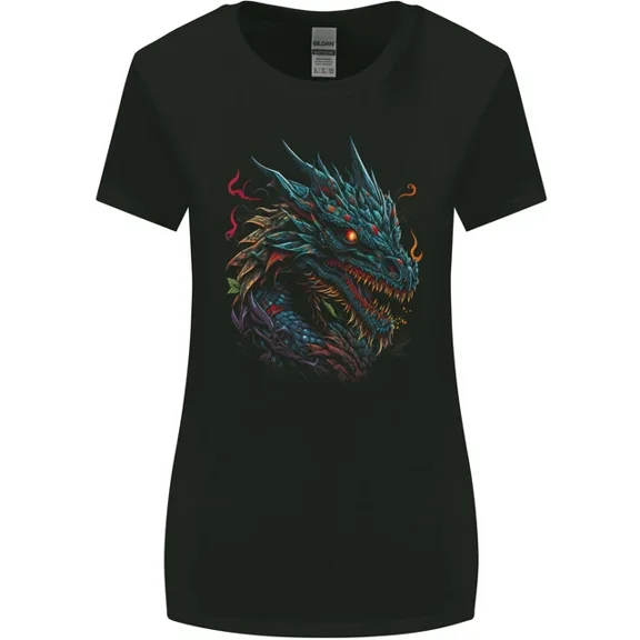 Hot Trending T-Shirt With Mythical Dragon Fantasy T-Shirt Design Preview Only