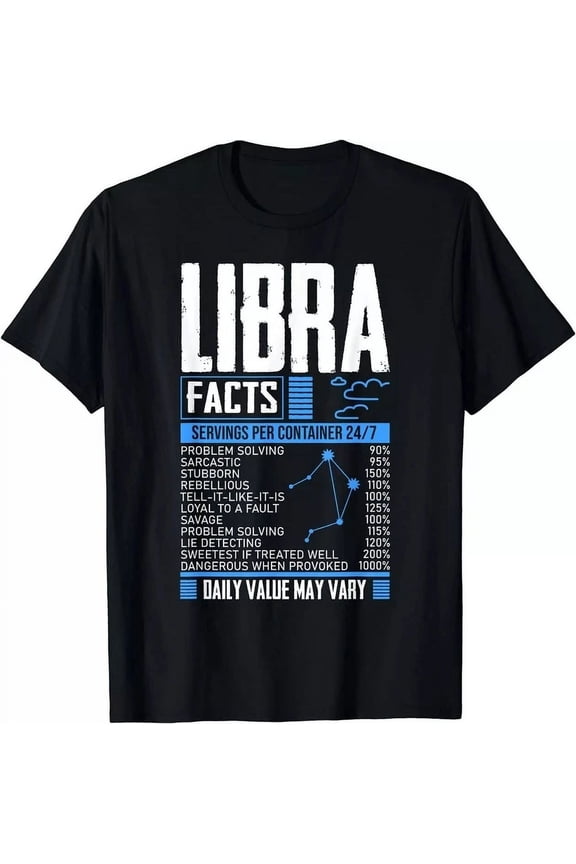 Hot Trending T-Shirt With New Limited Funny Libra Zodiac Facts September October Month Libra Design Preview Only