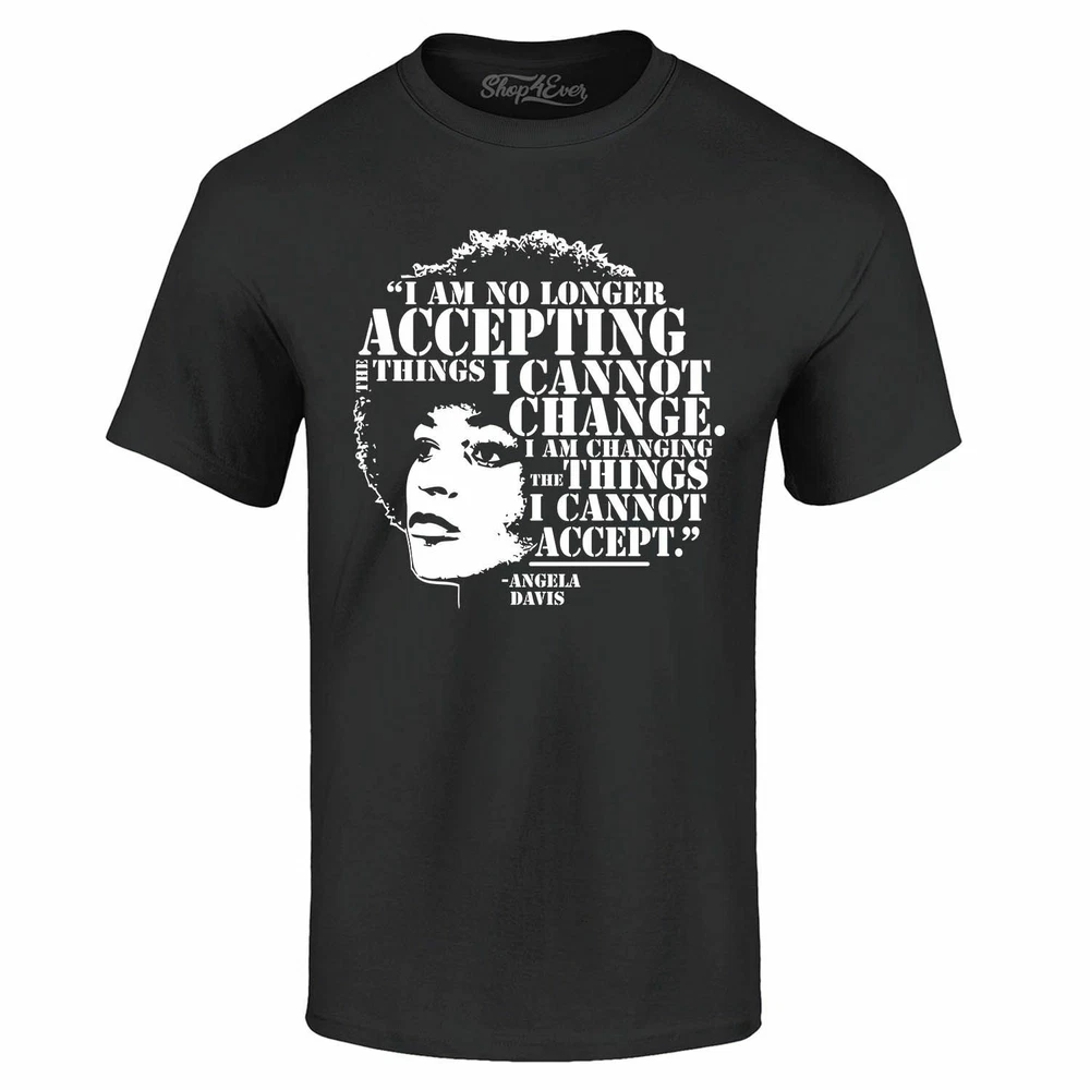 Angela Davis Hoodie I Am No Longer Accepting The Things I Cannot Change Black History Month TS11 main image 0