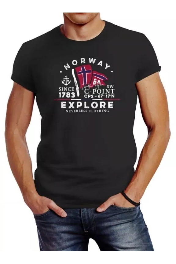Hot Trending T-Shirt With Norway Explore Norwegian Flag Norway T Design Preview Only