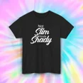 thumbnail image 1 of Hot Trending T-Shirt With Not Slim Kinda Shady Shirt Funny Sarcasm Joke Gift For Men Women Design Preview Only, 1 of 5