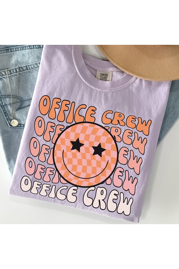 Hot Trending T-Shirt With Office Crew, Secretary Back To School, Oversized Staff , Front Office Group, Office Teams Design Preview Only